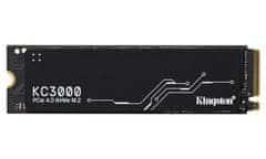 Kingston KC3000 1TB SSD (1024GB) / NVMe M.2 PCIe Gen4 / Interní / M.2 2280 / chladič