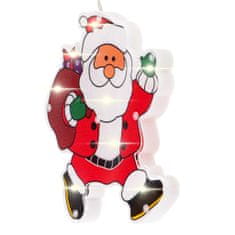 KIK KX5244 Svítící Santa Claus za okno 20 cm