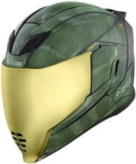 Icon přilba AIRFLITE Battlescar 2 zeleno-camo-zlatá XL