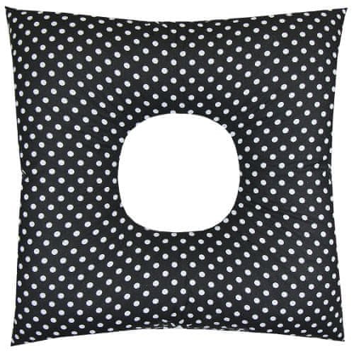 Babyrenka Babyrenka poporodní polštář 45x45 cm kuličky EPS Puntík black