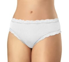Andrie PS 2827 bílé dámské kalhotky s krajkou Barva: bílá, Velikost: S