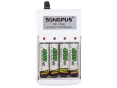Verk 06264 Nabíječka baterií Songpus 4xAA/AAA, NiMh/NiCd