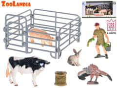 Zoolandia býk se zvířátky z farmy s doplňky