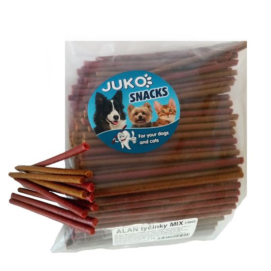 Juko Alan tyčinky MIX Snacks 1 kg (cca 340 ks)