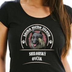 STRIKER Dámské tričko shilohský ovčák Barva: Černá, Velikost: XS