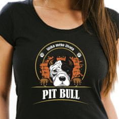 STRIKER Dámské tričko pit bull Barva: Černá, Velikost: XXL