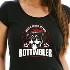 STRIKER Dámské tričko rotweiler Barva: Černá, Velikost: S