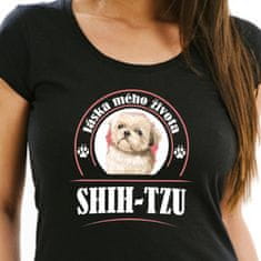 STRIKER Dámské tričko Shih-tzu Barva: Černá, Velikost: M