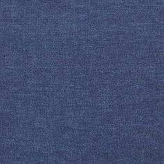 Petromila Box spring postel modrá 140 x 190 cm textil