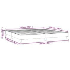 Vidaxl Box spring postel bílá 200 x 200 cm umělá kůže