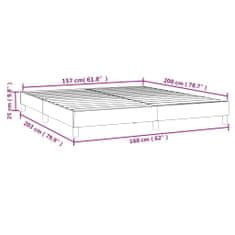 Petromila Box spring postel růžová 160 x 200 cm samet