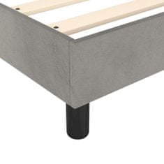 Vidaxl Box spring postel s matrací světle šedá 100x200 cm samet