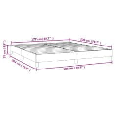 Vidaxl Box spring postel bílá 180 x 200 cm umělá kůže