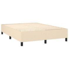 Petromila Box spring postel s matrací krémová 140x190 cm textil