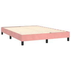 Petromila Box spring postel s matrací růžová 140x200 cm samet