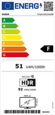 GoGEN TVQ 43X852 GWEB - použité