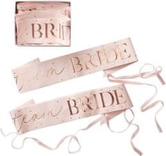 MojeParty Šerpy Team Bride Rose Gold 6 ks