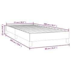 Vidaxl Box spring postel bílá 80 x 200 cm umělá kůže