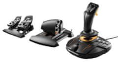 Diskus Thrustmaster Joystick T16000M FLIGHT PACK + plynový pedál + pedálová sada, pro PC