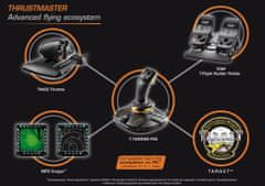 Diskus Thrustmaster Joystick T16000M FLIGHT PACK + plynový pedál + pedálová sada, pro PC