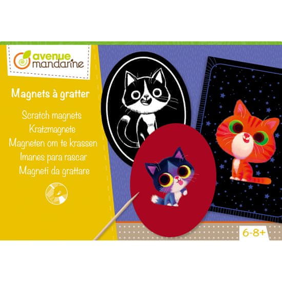 Avenue Mandarine Kreativní sada Seškrábávací obrázky s magnety