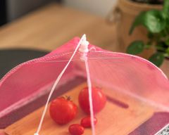 Excellent Houseware Moskytiéra Na Ovoce Jídlo Na Stůl Proti Hmyzu 30X30 Cm Růžová Barva