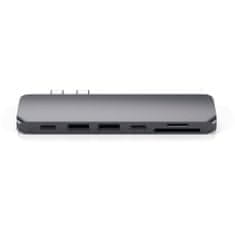 Satechi Type-C Pro Hub adaptér pro Macbook Air Pro tmavě šedá