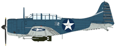 Hobby Master Douglas SBD-3 Dauntless, USMC, VMSB-241, Richard Fleming and Eugene Card, Bitva u Midwaye, 1942, 1/32