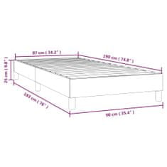 Petromila Box spring postel bílá 90 x 190 cm umělá kůže