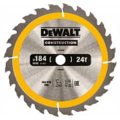 DeWalt Kotoučová pila na dřevo 184/16 mm, 24 zubů