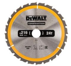 DeWalt Kotoučová pila na dřevo 216/30 mm, 24 zubů