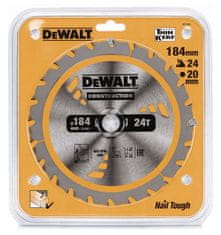 DeWalt Kotoučová pila na dřevo 184/20 mm, 24 zubů