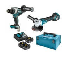 Makita 18V kombinovaná sada li-lon ddf486+dga513 3*5,0ah