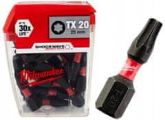 Milwaukee Bit Torx tx20 25 mm 25 ks.