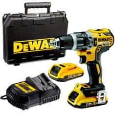 DeWalt Akumulátorová vrtačka s příklepem bl 18v 2*2,0ah