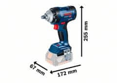 Bosch Akumulátorový rázový klíč 1/2'' gds 18v-400 0*ah