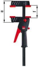 Bessey Univerzální stlačovací jednoruční rychloupínací duokl 450/85 mm