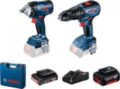 Bosch Sada gds18v-400 + gsb18v-50 1*2.0ah+1*5.0ah