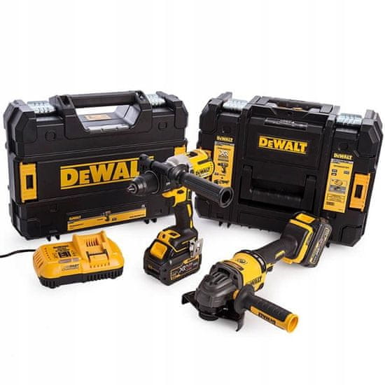 DeWalt Sada šroubovák dcd996 + úhlová bruska. Dcg414 18v 2*6.0ah