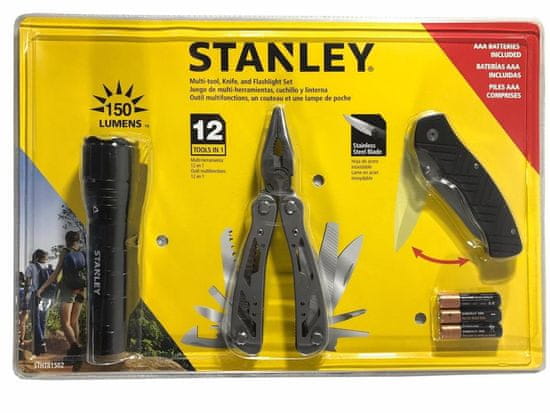 Stanley Sada pro přežití, svítilna, nůž, multitool