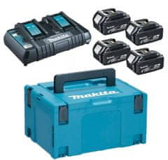 Makita 18V napájecí sada makpac (4*bl1850+dc18rd)