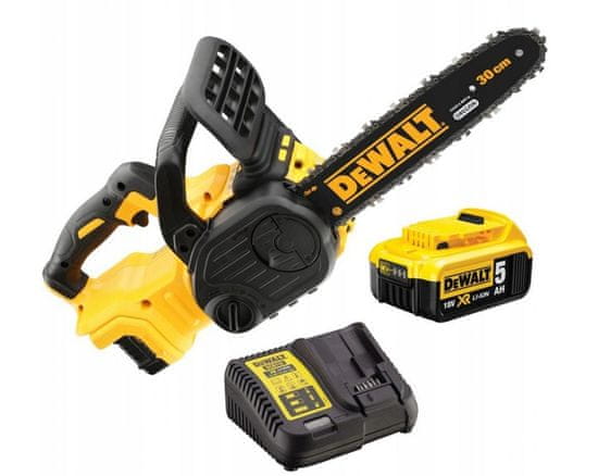 DeWalt Akumulátorová řetězová pila 30cm 18v 1*5.0ah