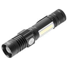 NEO Dobíjecí USB svítilna 800 lm 2 v 1 cree t6 led