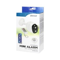 Orno Mini alarm ip44 s detektorem pohybu, ovládaný dálkovým ovladačem