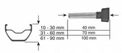 EFFETTO MARIPOSA Caffé tubeless ventilky stříbrné 100mm