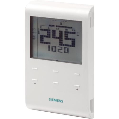 Siemens Termostat RDE100.1DHW, programovatelný vč. TUV, kabelový