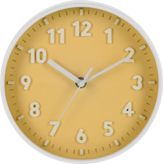 H & L Nástěnné hodiny Colors, žlutá