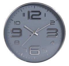 H & L  Nástěnné hodiny Classic 31cm, šedá 837000130