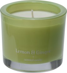 H & L Vonná svíčka ve skle Bougie 9cm, Lemon Ginger, zelená CC5056080