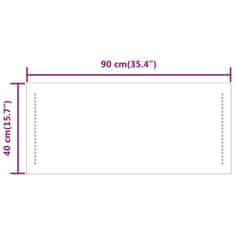 Greatstore Koupelnové zrcadlo s LED osvětlením 90 x 40 cm